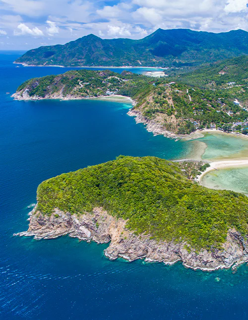Utsikt över Koh Phangan, Thailand