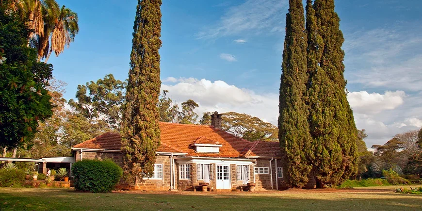 Karen Blixen Museum i Nairobi en solig dag