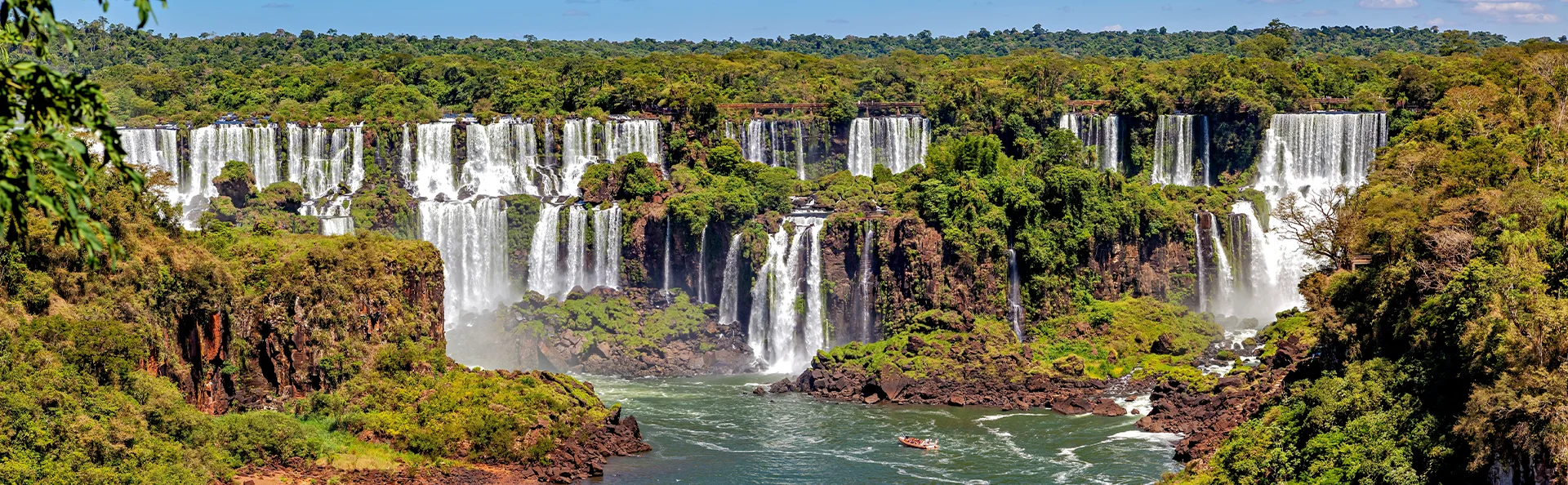 Iguazúfallen mellan Argentina och Brasilien