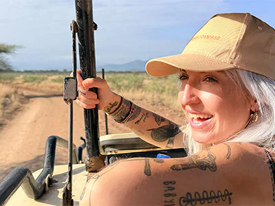 Cat från TourCompass på safari i Kenya