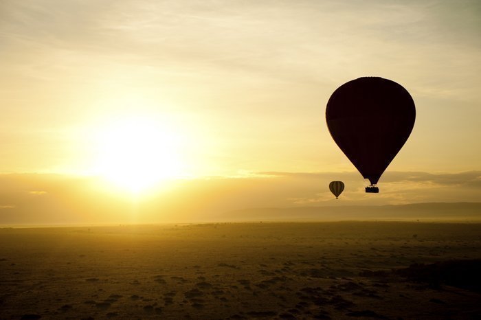 Luftballongsafari över savannen