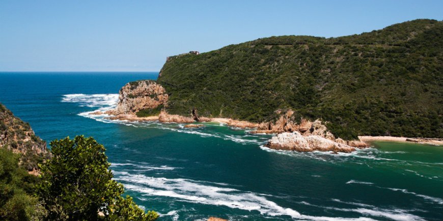 Lagunen i Knysna i Sydafrika