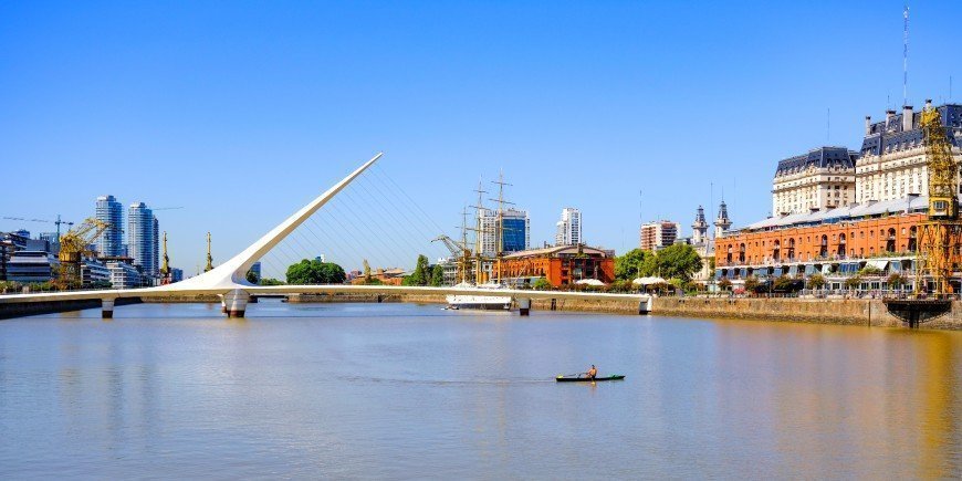 Punta la Mujer i Puerto Madero i Buenos Aires 