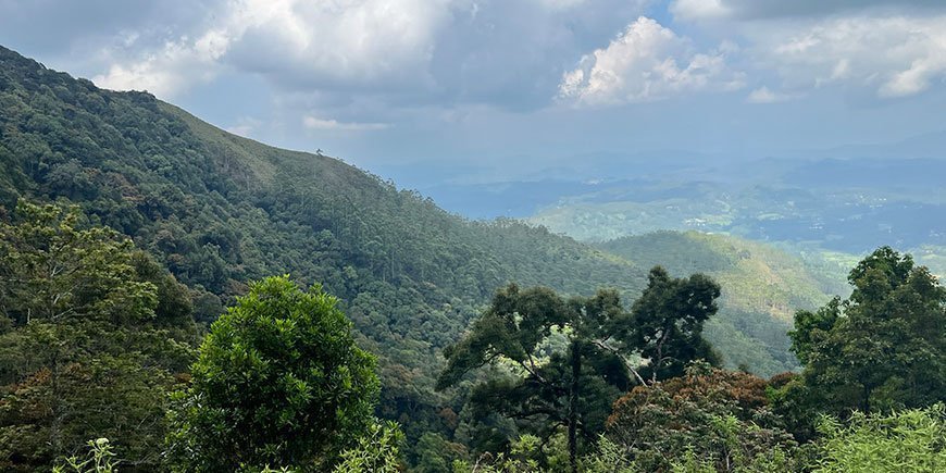 Vacker utsikt på Sri Lanka