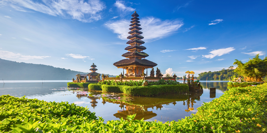 Ulun Danu Bratan-templet, ön Bali