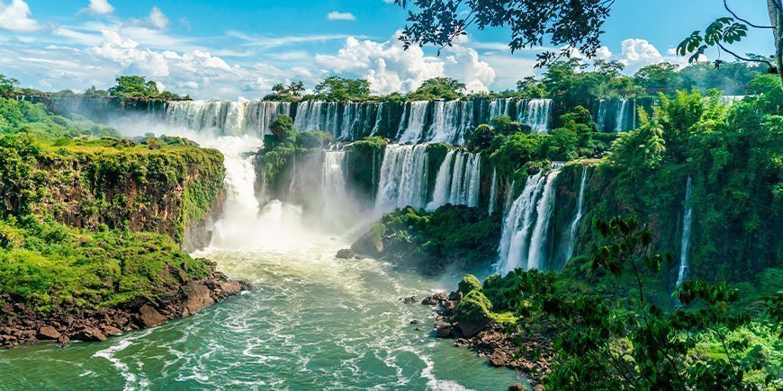 Iguazufallen sett från den argentinska sidan 