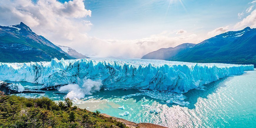 Glaciären Perito Moreno i Los Glaciares, Argentina 