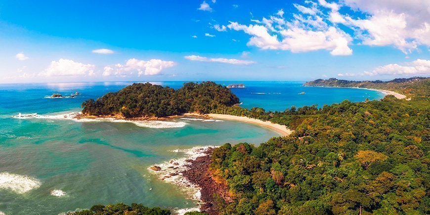 Översikt och Manuel Antonio nationalpark och strand 