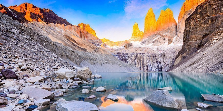 Tornen i Torres del Paine i Chile 