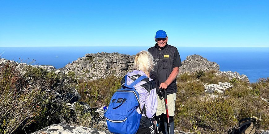 Den enastående sydafrikanska guiden Pete