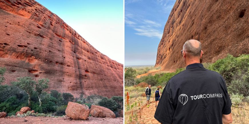 Upptäck omgivningarna kring Uluru i Australien