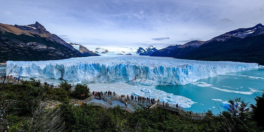 Perito Moreno-glaciären i februari