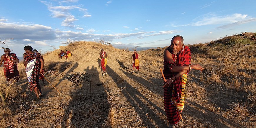 Maasai-folk i Osiligilai Maasai Lodge