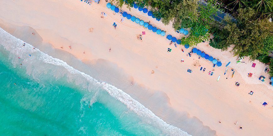 Kata Beach på Phuket i södra Thailand