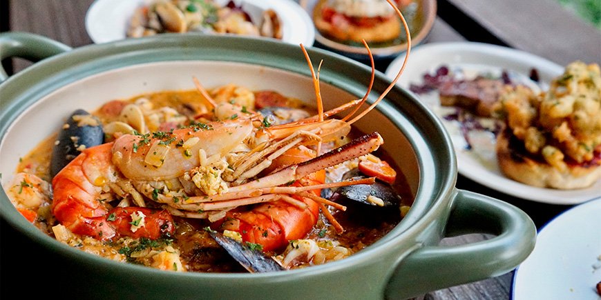Gumbo med skaldjur
