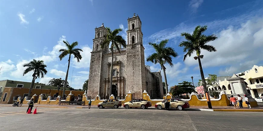 Gratis promenad i Valladolid i Mexiko