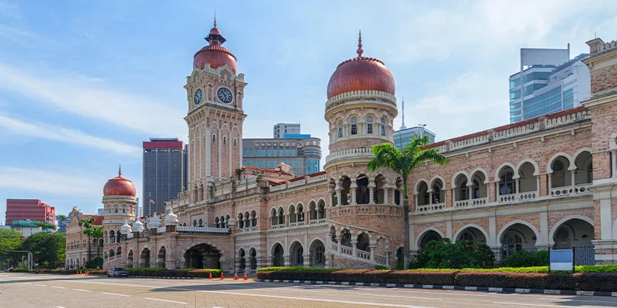  Sultan Abdul Samad-byggnaden vid Merdeka Square i Kuala Lumpur