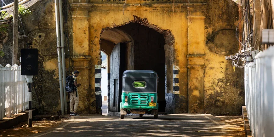 Tuktuk i Trincomalee på Sri Lanka