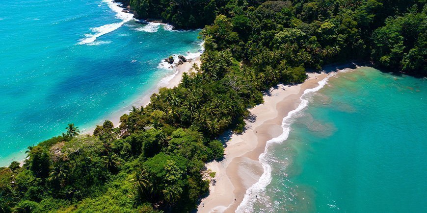 Manuel Antonio National Park från ovan
