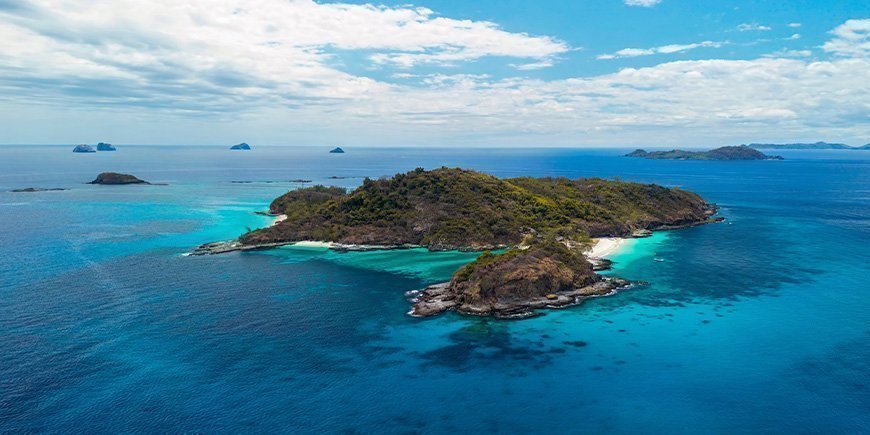 Nosy Tsarabanjina nära Nosy be på Madagaskar