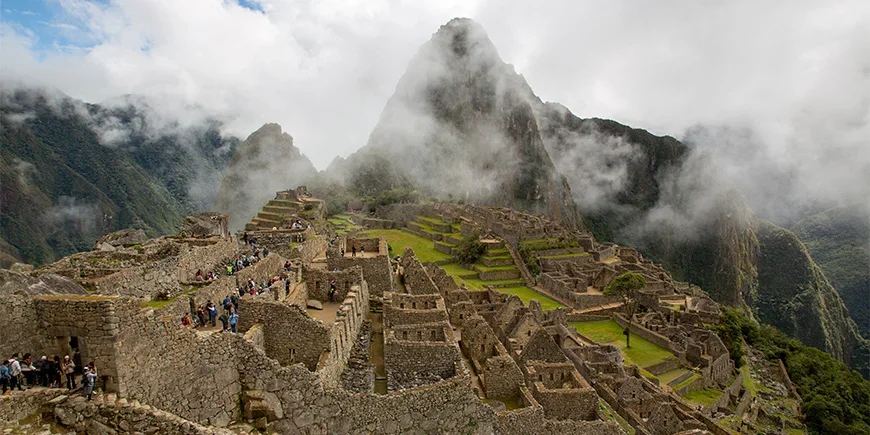 Dimma vid Machu Picchu