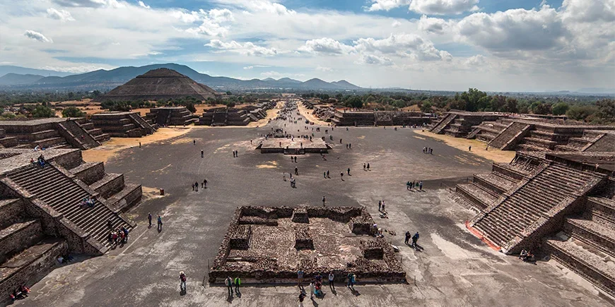 Tenochtitlán i Mexico City i Mexiko