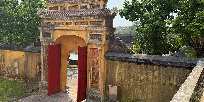 Kejsarpalatset i Hué i centrala Vietnam