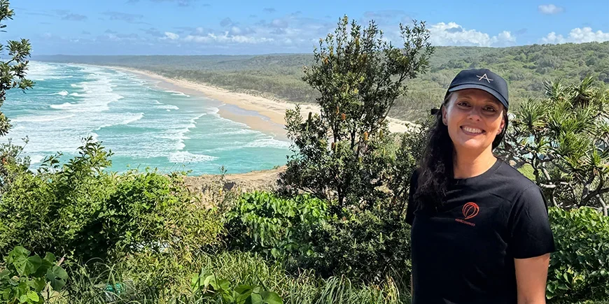 Christina på Straddie – världens näst största sandö