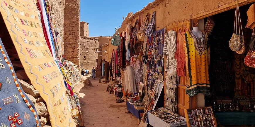 Lokal butik i Ait Ben Haddou i Marocko