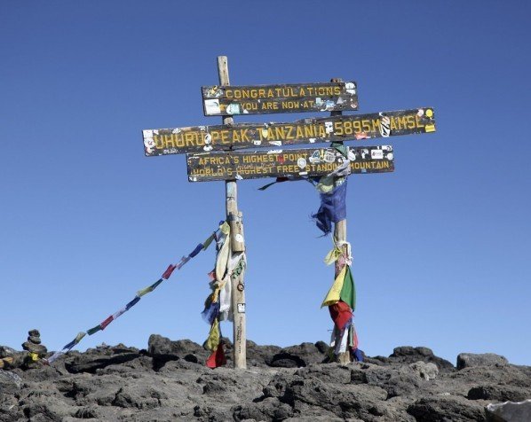 Toppen av Kilimanjaro