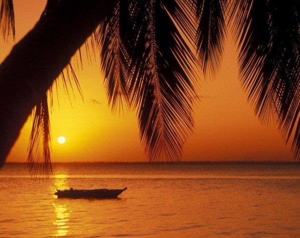 Solnedgång på Zanzibar